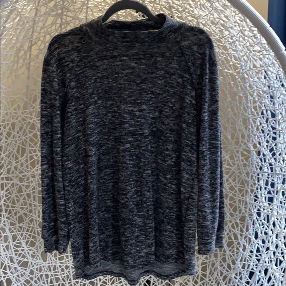 Long sleeve steampunk style sweater.